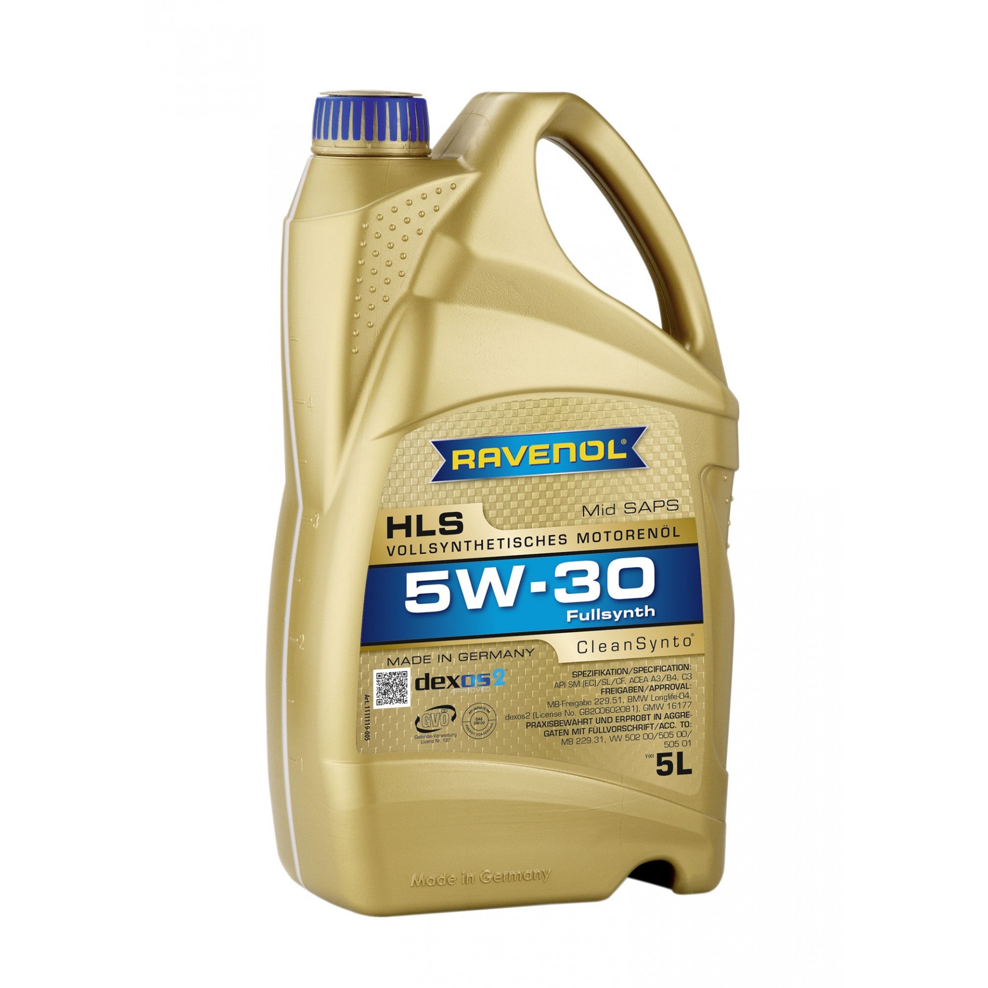 Ulei motor Ravenol 5W30 HLS Dexos2 5L